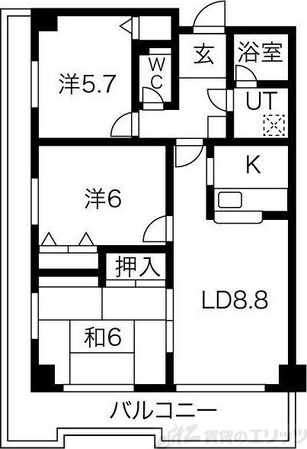 センチュリー上山手の物件間取画像